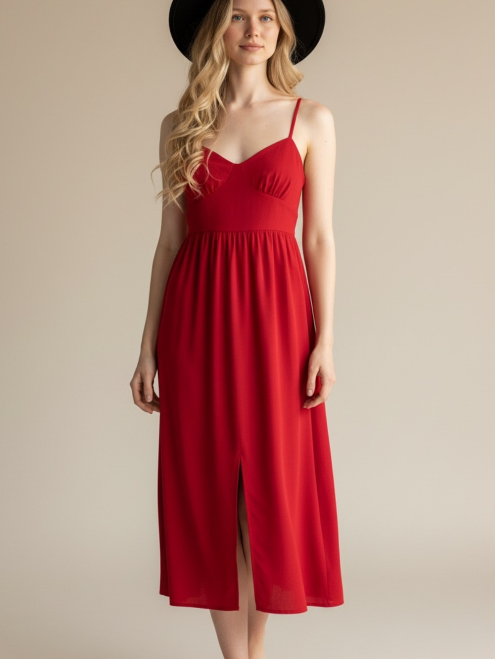 Urban Outfitters Luciano midi dress tulip hem